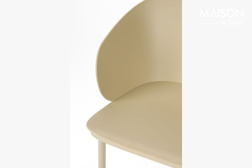 White steel chair Gigi - 10