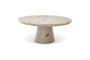 Miniature White stone coffee table Disc Clipped