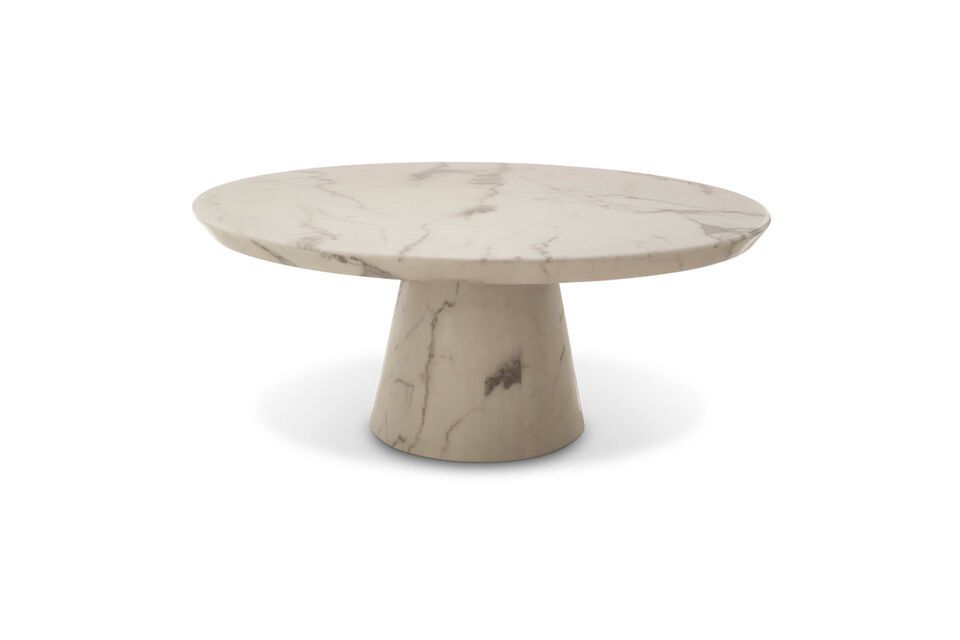 White stone coffee table Disc Pols Potten
