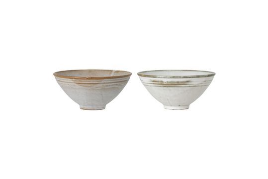 White stoneware bowls Masami Clipped