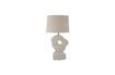 Miniature White stoneware table lamp Cathy 1