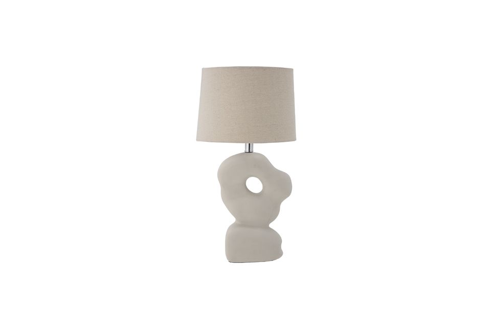 White stoneware table lamp Cathy Bloomingville