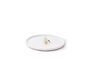 Miniature White stoneware tray Diving Duck Clipped