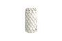 Miniature White stoneware vase Dot Clipped