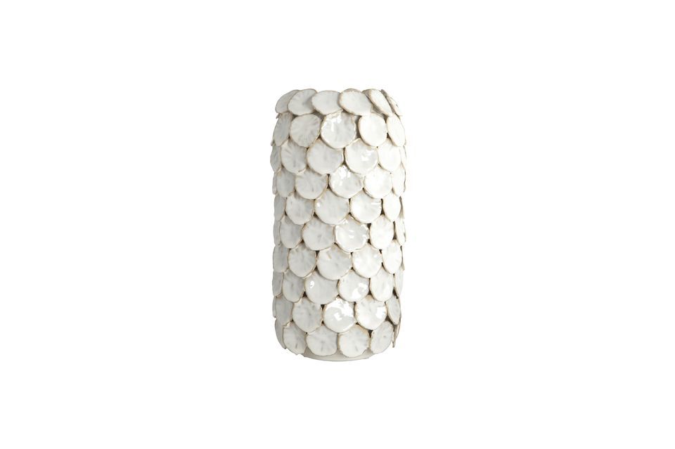 White stoneware vase Dot House Doctor