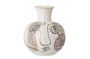 Miniature White stoneware vase Irini Clipped