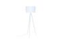 Miniature White Tripod Floor Lamp Clipped