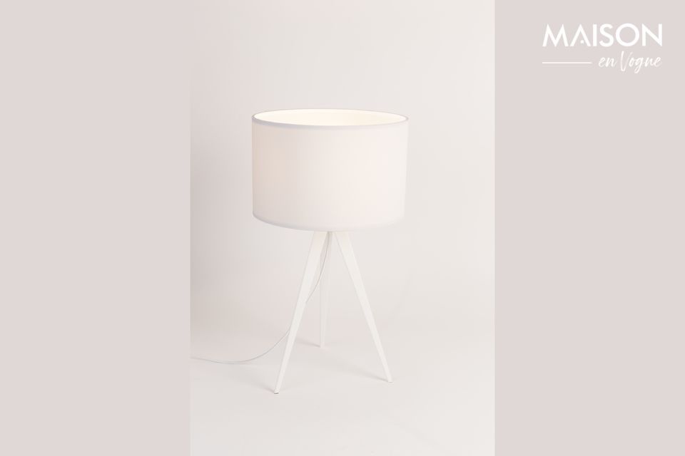 White Tripod table lamp - 5