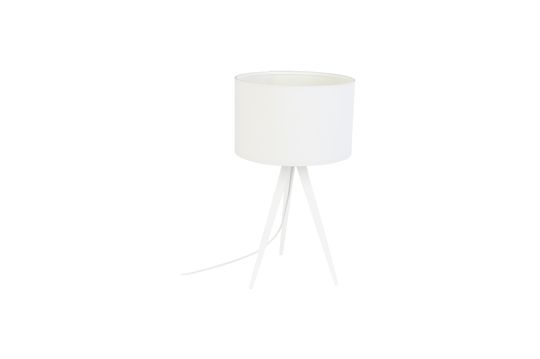 White Tripod table lamp Clipped