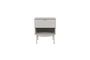 Miniature White wood side table Cayo Clipped