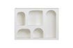 Miniature White wooden shelf Caz 4