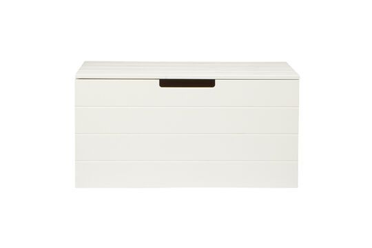White wooden toy box Keet Clipped