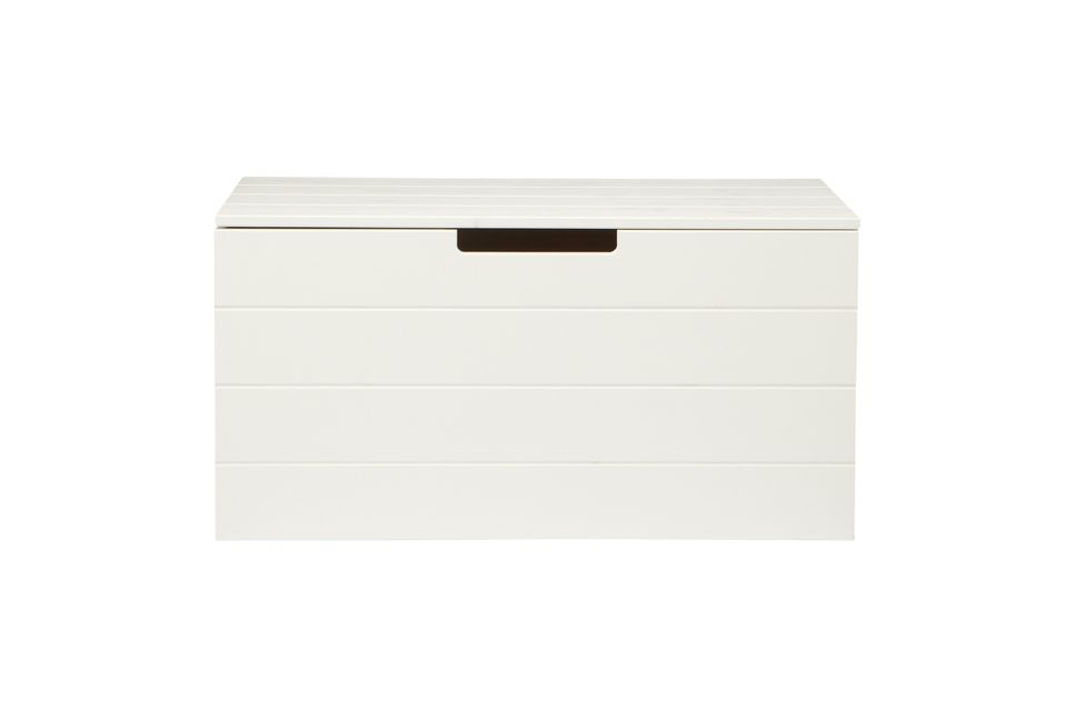 White wooden toy box Keet Woood