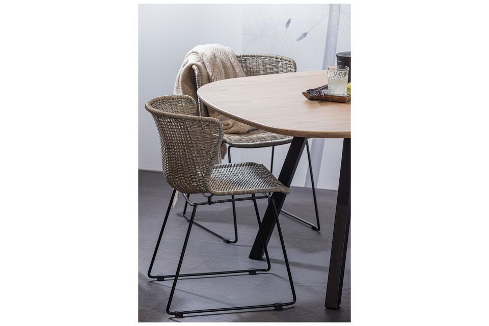 Check out our stylish and practical rattan chair that is suitable for indoor and outdoor use