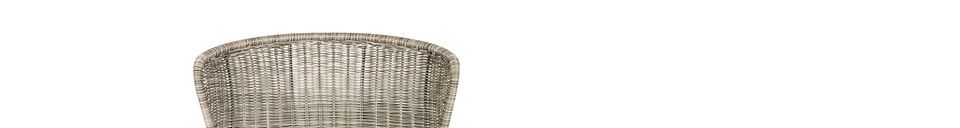 Material Details Wings beige woven polyester rattan chair