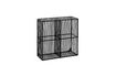 Miniature Wire black metal shelf with 4 compartments 3