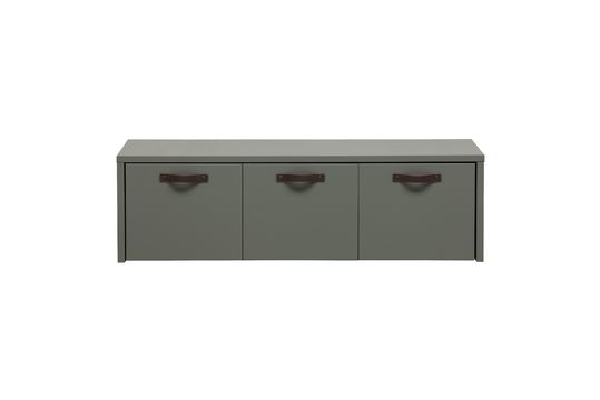Wooden bench with grey locker Stage Clipped