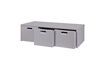 Miniature Wooden bench with t3 grey locker Store 9