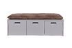 Miniature Wooden bench with t3 grey locker Store 5