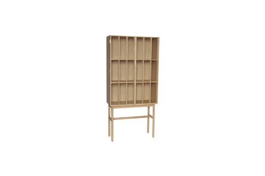 Wooden cabinet in beige Shoji Clipped