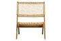 Miniature Wooden folding chair beige Lois Clipped