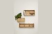Miniature Wooden shelf beige Line 2