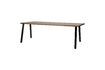 Miniature Wooden table with black metal base James 6