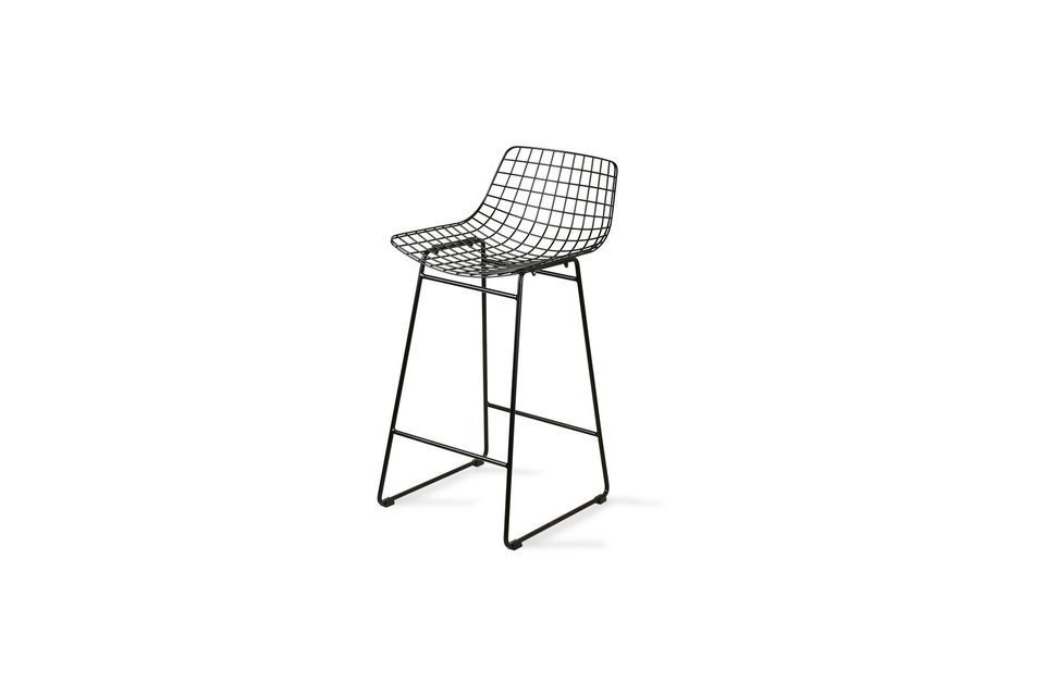 This bar stool combines height with the look of a chair