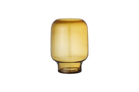 Yellow glass vase Adine Clipped