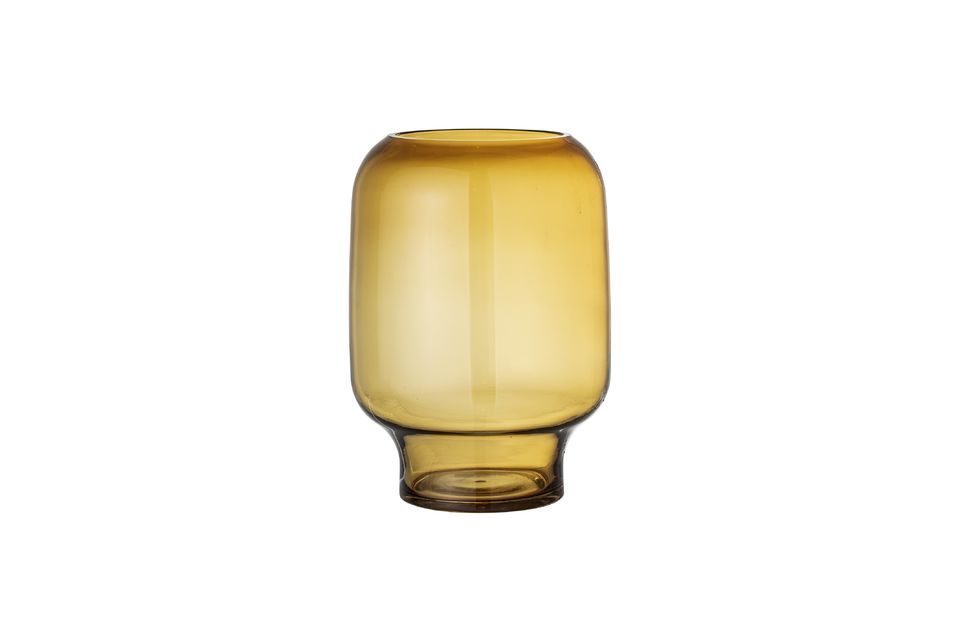Yellow glass vase Adine Bloomingville