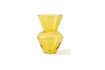 Miniature Yellow glass vase Fat Neck 3