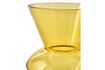 Miniature Yellow glass vase Fat Neck 4