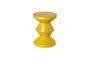 Miniature Yellow polyester side table Zig Zag Clipped