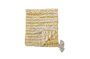 Miniature Yellow recycled cotton bedspread Decia Clipped