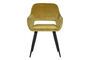 Miniature Yellow velvet chair Jelle Clipped