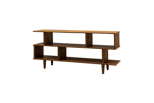 Zag dark wood shelf