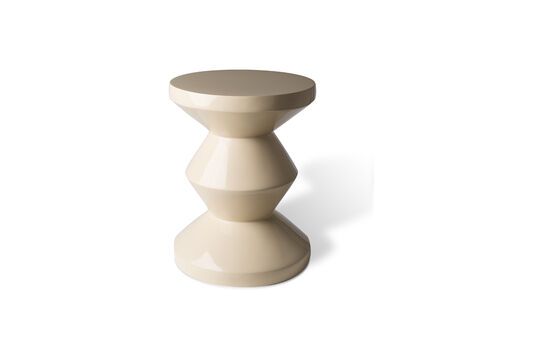 Zig Zag beige side table