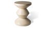 Miniature Zig Zag beige side table Clipped