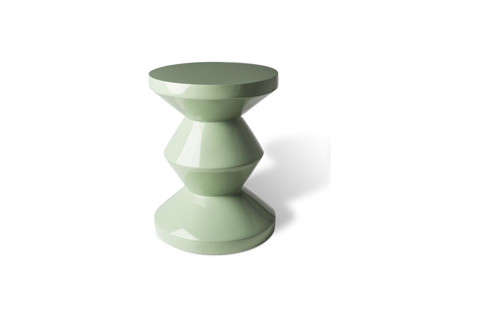 Zig Zag olive green side table Pols Potten