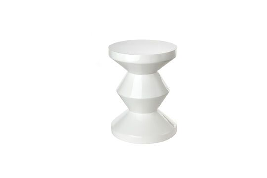 Zig Zag white side table Clipped