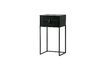 Miniature Zola black wood bedside table 5