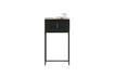 Miniature Zola black wood bedside table 2